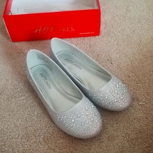 Hotcakes sparly silver dress shoes 13M
